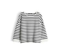 someday Sweater ULENO – Damen, loose, gestreift in Strickoptik – dunkelblau Größe 42