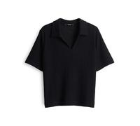 someday - Sweatshirt in Rippstrickoptik - Upolo schwarz - Gr. - 40