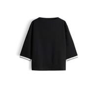 someday Damen Sweatshirt | UTALBA Detail Sweatshirt Regular aus Viskose Mix Black, 40