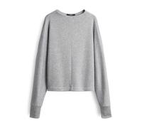 someday Damen Sweatshirt | UTIBBY Detail Loose Sweatshirt aus weichem Viskose Mix Hazy Fog Melange, 38