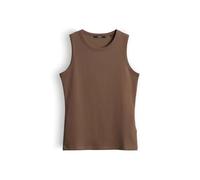 someday Damen Top | Geripptes Top KLEANNE Slim aus BCI Cotton Mix Hazelnut, 42