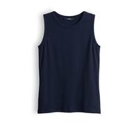 someday Damen Top | Geripptes Top KLEANNE Slim aus BCI Cotton Mix Ocean, 40
