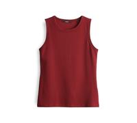 someday Damen Top | Geripptes Top KLEANNE Slim aus BCI Cotton Mix Ruby red, 42