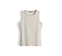 someday Damen Top Kleanne – gerippt, BCI Cotton Mix – Blau Größe 40
