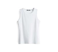 someday Damen Top Kleanne 40 – gerippt, Slim, BCI Cotton-Mix, Weiß