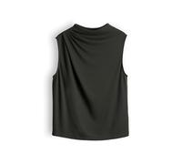 someday Damen Top | Jerseytop mit asymetrischer Drapierung Slim Fit Midnight Olive, 36