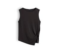someday Damen Top | Jerseytop mit Knotendetail Slim Fit Dark Truffle, 40