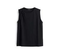 someday Damen Top | KESSIE Slim Jerseytop mit Knotendetail Black, 42
