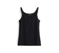 someday Damen Top | KLARINA Slim Trägertop aus gerippten Jersey Black, 38