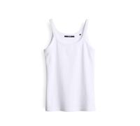 someday Damen Top | KLARINA Slim Trägertop aus gerippten Jersey White, 40