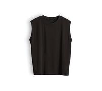 someday Damen Top | Minimalistisches Jerseyshirt aus Viskose Mix Regular Fit Dark Truffle, 38