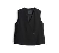 someday Damen Weste | Leinenweste NABRIL aus Viskose Leinen Mix black, 42