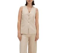 someday Damen Weste | Weste NORONJA Regular aus leicht schimmernden Viskose-Leinen Mix natural glaze, 42