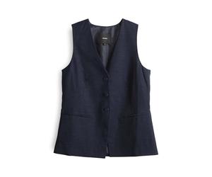 someday Damen Weste | Weste NORONJA Regular aus leicht schimmernden Viskose-Leinen Mix ocean, 42