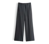 someday Damen Wide Leg Pants | Catsby Delight Wide Leg Pants aus fließender Piquéware Silver Moon, 36
