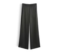 someday Damen Wide Leg Pants | Catsby Pure Satinhose aus fließender Viskose Midnight Olive, 34