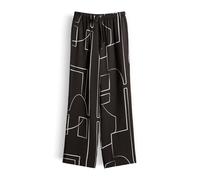 someday Marlenehose CEVIL GRAPHIC texturiert mit Print Braun Größe 40
