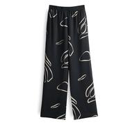 someday Damen Wide Leg Pants | Schlupfhose CEVIL Nature mit elastischem Gummibund Black, 40