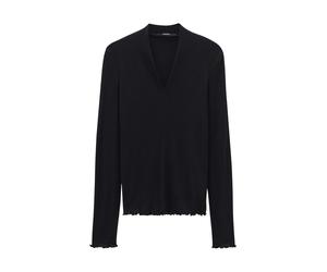 someday - Geripptes Shirt - Kalya schwarz - Gr. - 38