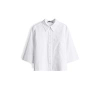 Someday Boxy Fit Bluse mit Brusttasche Modell 'Zarba Bold' in Weiss, Größe 42