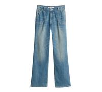 Someday Damen Jeans Carie Utility Long Flared – aus elastischem BCI Cotton Mix, Jeansblau Größe 36