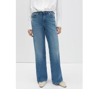 someday Damen Jeans Cellma Iconic Wide Leg Denim BCI Cotton Mix Mid Rise Refined Blue Gr. 36