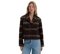 someday Kurzjacke Damen | Boxy Silhouette, Flauschige Oberfläche, Reverskragen