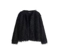 someday - Kurzjacke mit leichter Federoptik schwarz - Gr. - 42