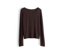 Someday Langarmshirt Damen schoko, 42