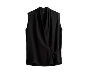 someday - Leinenbluse - Ziang schwarz - Gr. - 38
