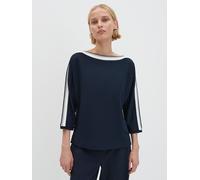 someday Damen Dreiviertelarmshirt Kelva Detail mit sportivem Einsatz Blau Größe 40