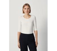 someday Damen Dreiviertelarmshirt | Jerseyshirt Kain Slim mit aus Modal Mix Milk, 40