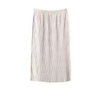 someday - Midirock mit schimmernder Crinkle-Optik - Oture grau - Gr. - 42