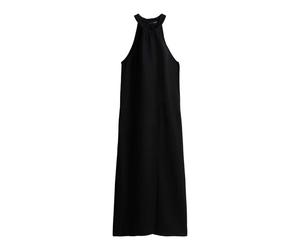 someday - Neckholder-Maxikleid - Qelina schwarz - Gr. - 40