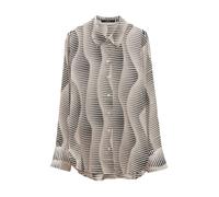 someday - Oversize Printbluse - Zauryn beige/schwarz - Gr. - 38