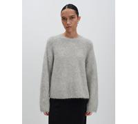 Someday Strickpullover aus Alpaka Damen hellgrau, 42