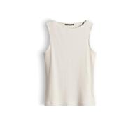someday Damen-Top Kamia – weiches Jerseytop, Rippstrickoptik, Slim Fit – Natural Glaze, Größe 42