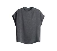 someday - Satinbluse mit Crinkle Effekt - Zirken grau - Gr. - 40
