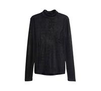 someday - Schimmerndes Rollkragenshirt - Kirsa schwarz - Gr. - 40