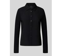 Someday Slim Fit Hemdbluse aus Viskose-Elasthan-Mix Modell 'Kirsty' in Black, Größe 40