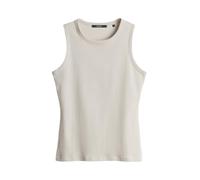 someday - Slim geripptes Top - Kleanne beige/grau - Gr. - 42