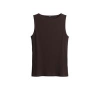 someday - Slim Jerseytop in Rippstrickoptik - Kamia braun - Gr. - 36