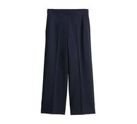 someday - Stoffhose mit geradem Bein und elastischem Bund blau - Gr. - 34