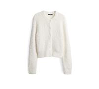 someday Damen Strickjacke | TANNELIE Slim Strickcardigan mit haarigem Effektgarn Milk, 42