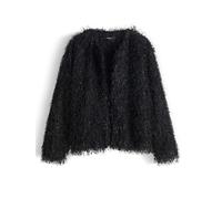 someday - Kurzjacke mit leichter Federoptik schwarz - Gr. - 36