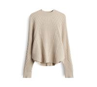 Someday Strickpullover Touann Rippstrick ECOVERO™ Viskose-Mix Beige Melange Damen Größe M