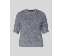 Someday Strickpullover mit 1/2-Arm Modell 'TOONI' in Silber, Größe 36