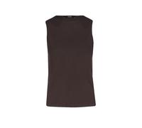 someday Damen Top | Kamia Slim Jerseytop in Rippstrickoptik Dark Espresso, 40