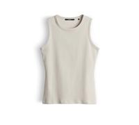 SOMEDAY Damen Top KLEANNE gerippt Slim BCI Cotton-Mix hellgrau Größe 36