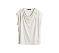someday - Top mit Wasserfallausschnitt - Kalmada beige - Gr. - 38